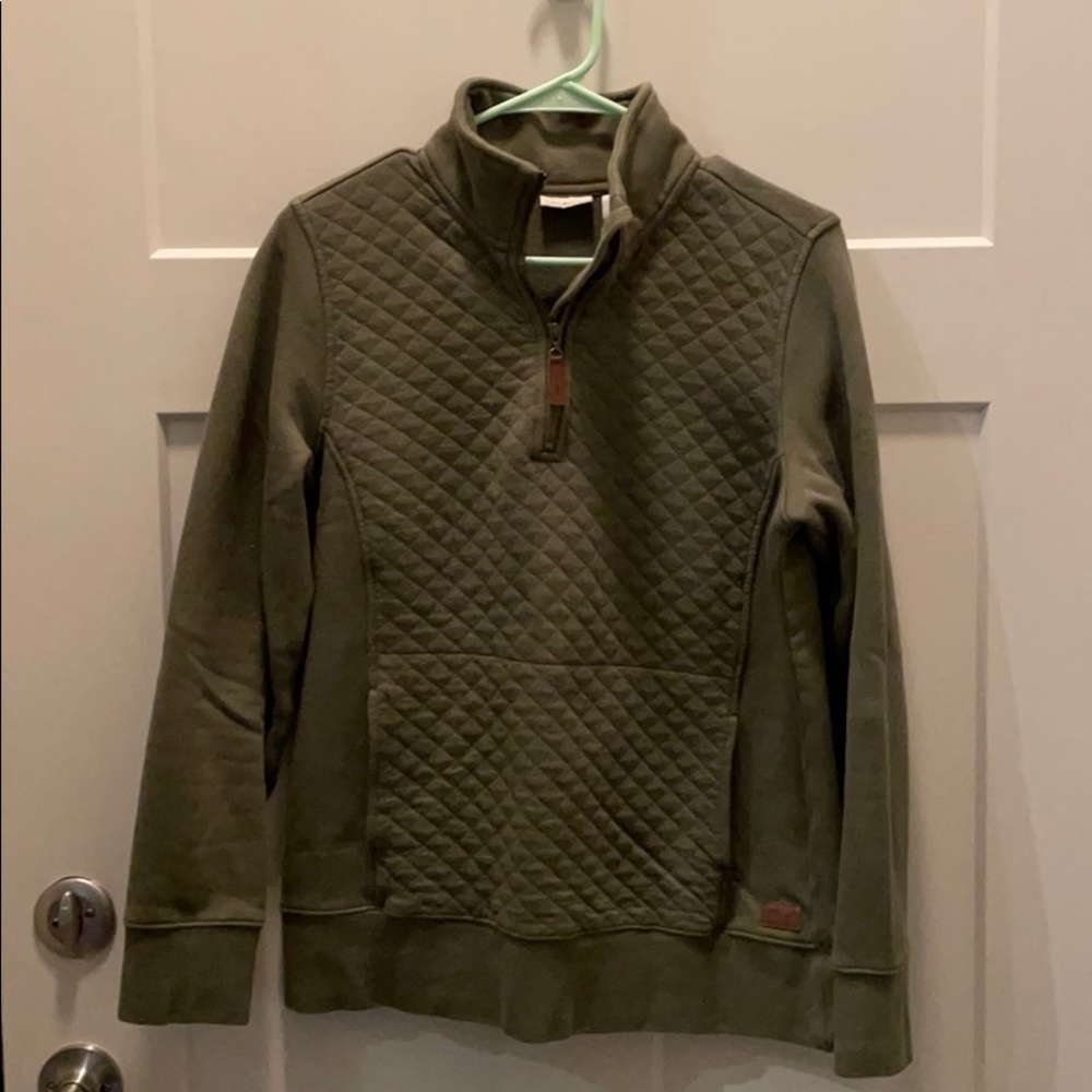 LL Bean quilted pullover